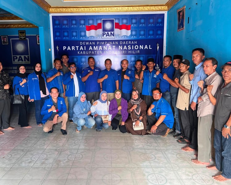 Rapat Konsolidasi PAN Inhil, Dodi Irawan Tekankan Sinergi Kader hingga Akar Rumput