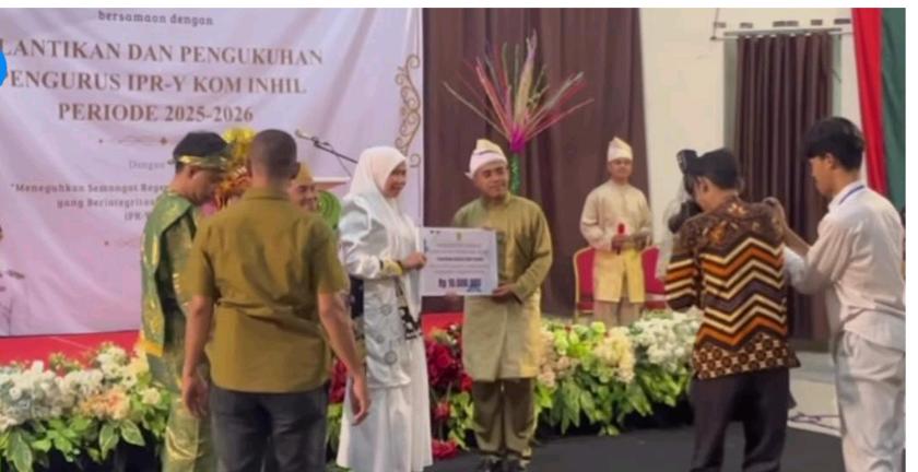 Silaturahmi Pemda Inhil dan Pelantikan IPR Y KOM  INHIL 2025 - 2026: Wakil Bupati Tekankan Integritas Pemuda