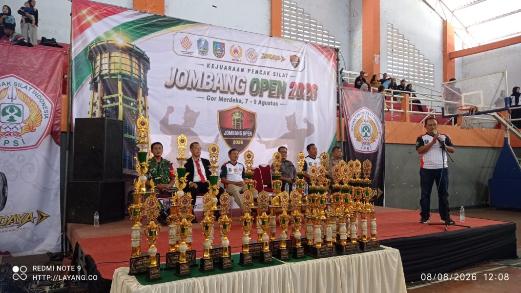 Serka Soli Kawal Pelaksanaan Pencak Silat Jombang Open 2026 di GOR Jombang