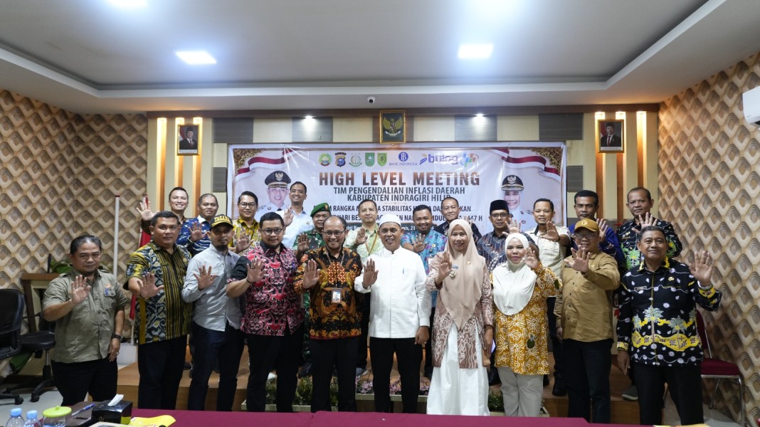 Bupati dan Wabup Inhil Hadiri HLM TPID Pengendalian Inflasi Daerah