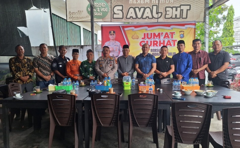 Polres Inhil Gelar Jumat Curhat Bersama FKUB