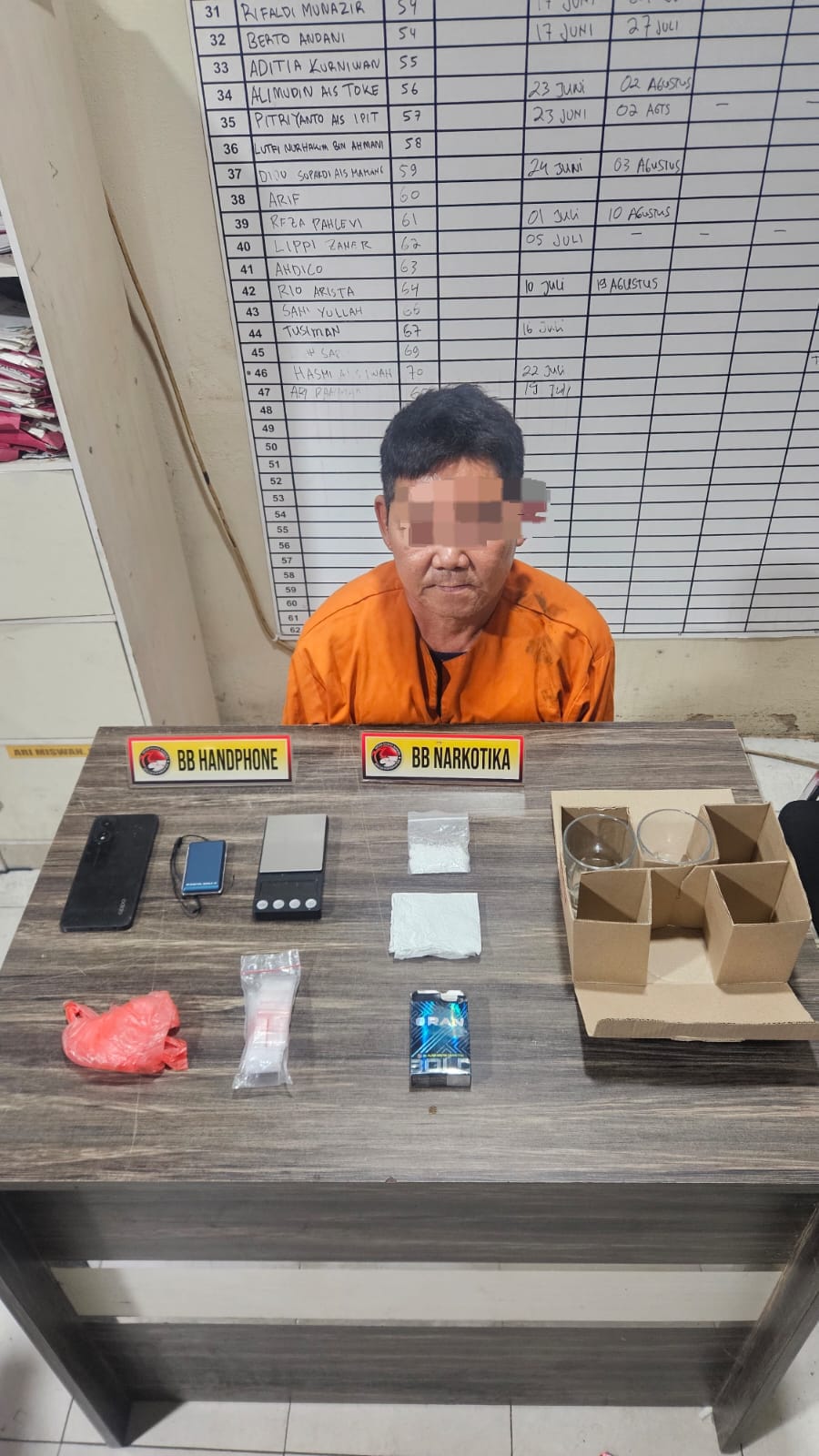 Polres Inhil Ungkap Kasus Peredaran Sabu 13,42 Gram di Kecamatan Kempas