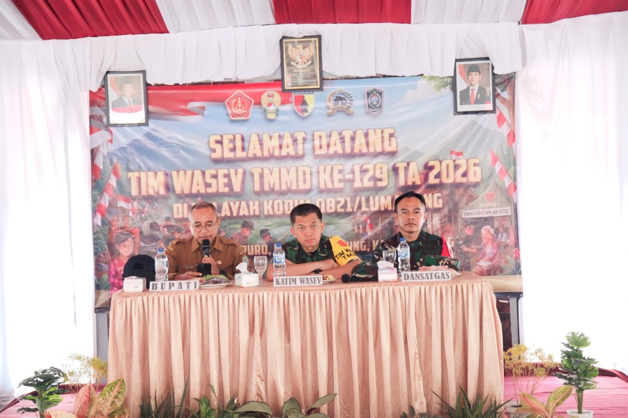 Pemkab Lumajang Siap Perkuat Kolaborasi Dukung TMMD ke-129