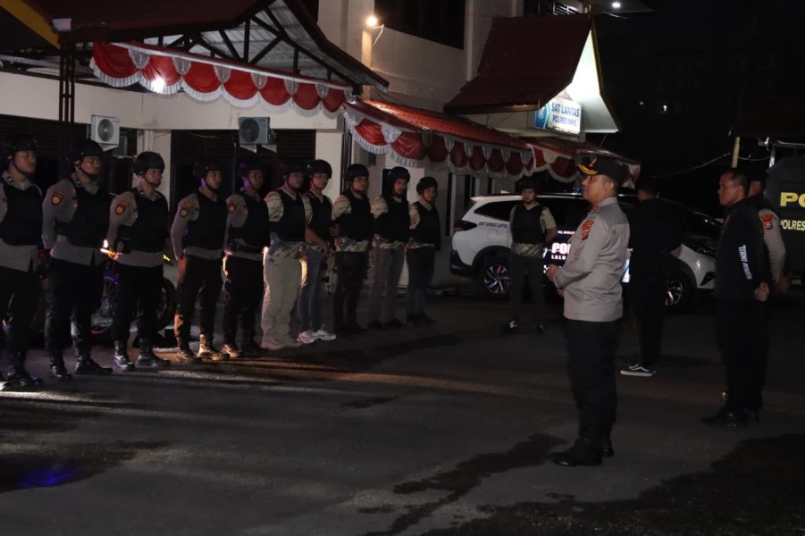 Tim Raga Polres Indragiri Hilir Gelar Patroli Antisipasi Premanisme dan Geng Motor