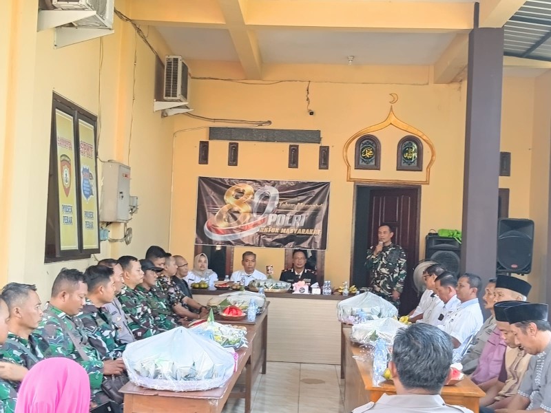 Koramil Perak Rayakan HUT Bhayangkara ke-80 Bersama Polsek Perak