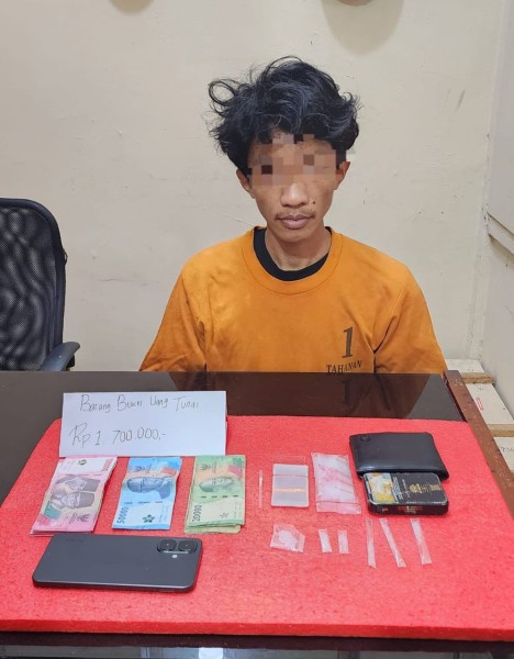 Polres Indragiri Hilir Amankan Barang Bukti Shabu Seberat 2,7 Gram
