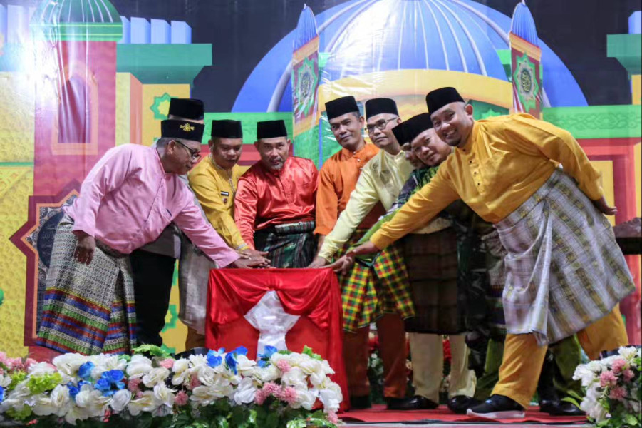 Pembukaan MTQ ke- XIV Tingkat kecamatan Pulau Burung Berlangsung Meriah
