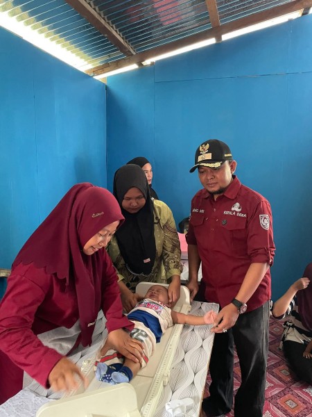 Posyandu Balita Desa Kemuning Muda Digelar untuk Pantau Tumbuh Kembang Anak