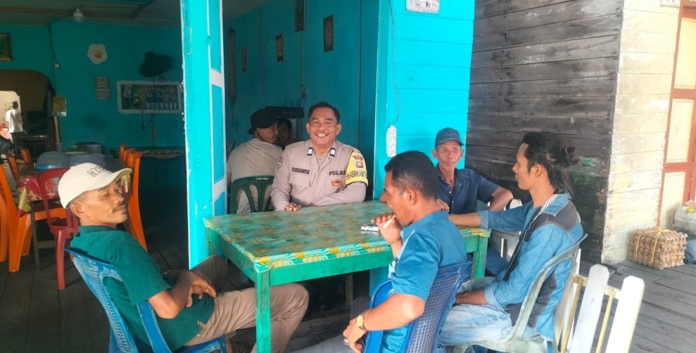 Bhabinkamtibmas Jalin Koordinasi Pendataan Lahan Jagung di Kelurahan Khairiah Mandah Dukung Swasembada Pangan