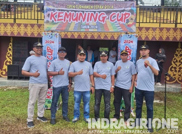 Kades Sekayan Hadiri Acara Open Turnamen Sepak Bola Kemuning Cup