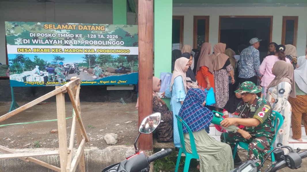 Dukung Sasaran Non Fisik TMMD Ke-128, Tim Kesehatan Gelar Pemeriksaan Gratis