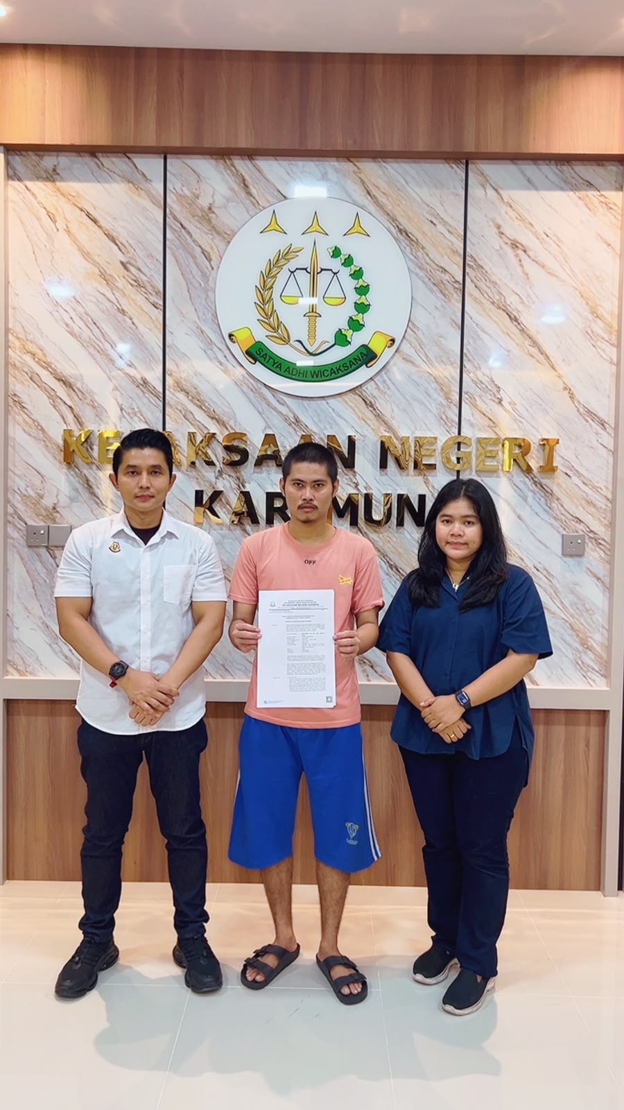 Kajari Karimun Selalu Mengedepankan Penegakan Hukum Humanis Melalui Penghentian Penuntutan Berbasis Keadilan Restoratif.