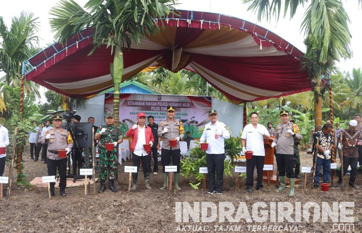 Polres Inhil Implementasi Asta Cita Presiden Dalam Ketahanan Pangan