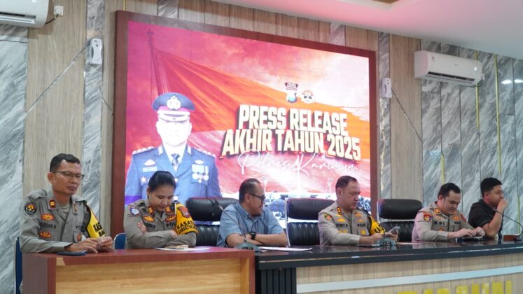 Polres Karimun Gelar Rilis Akhir Tahun 2025, Kasus Kriminal dan Narkoba Menurun