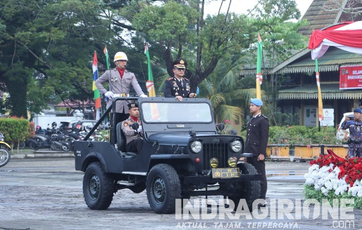 Polres Inhil Gelar Upacara Hari Bhayangkara ke 78
