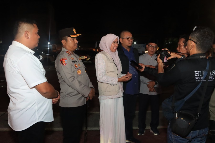 Kapolres Inhil Bersama Forkopimda Laksanakan Patroli Bersama Pengamanan Natal 2025 dan Tahun Baru 2026