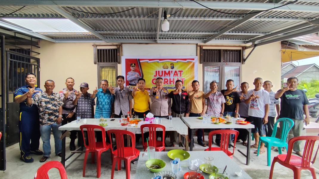 Polres Indragiri Hilir Gelar Jumat Curhat Bersama Warga Kelurahan Sungai Beringin