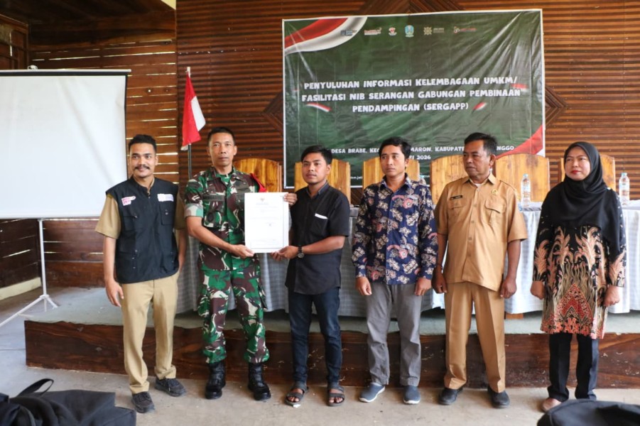 Penyuluhan Perizinan UMKM Dan Koperasi Warnai Program TMMD Ke 128 Kodim Probolinggo