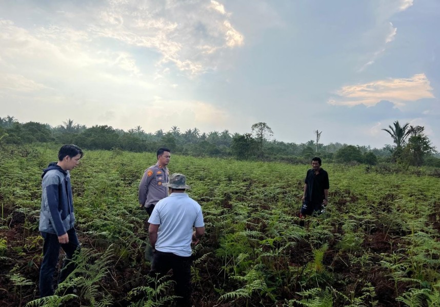 Polsek Mandah Koordinasi Bersama Masyarakat Desa Bente Dukung Penanaman Jagung untuk Swasembada Pangan
