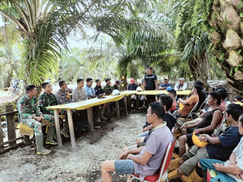 Kapolsek Gas Adakan Sosialisasi dan Edukasi Penertiban PT CPK Yang Berada di Kawasan Hutan