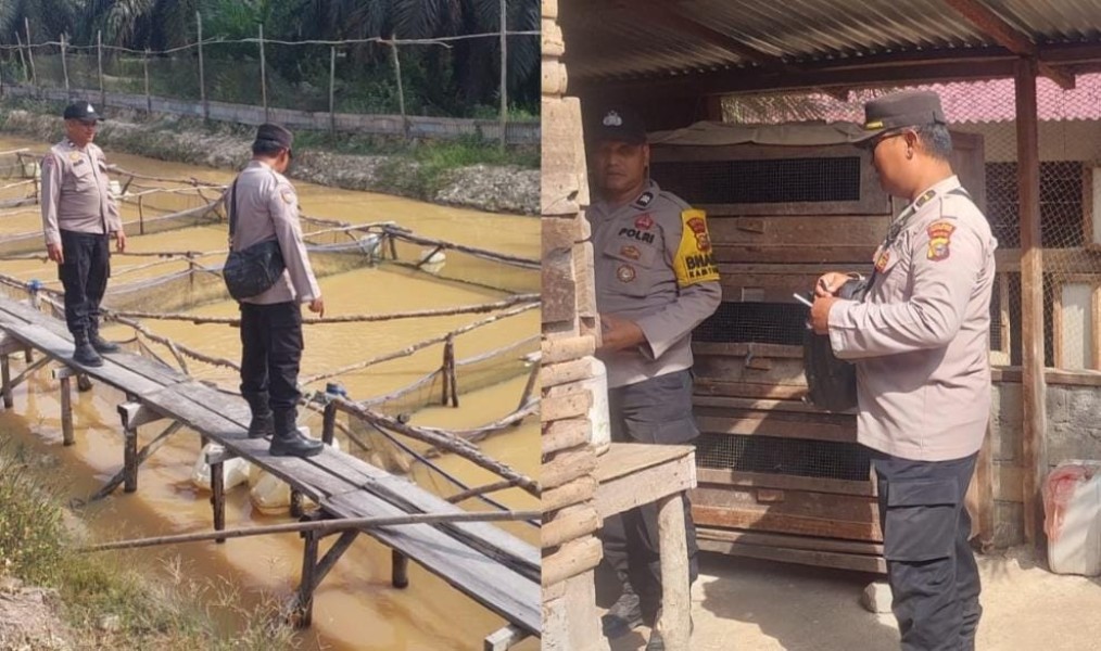 Dukung Ketahanan Pangan, Polsek Lirik Sambangi Kelompok Tani di Desa Seluti
