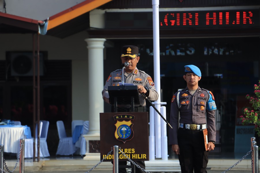 47 Personel dan 1 PNS Polri Polres Indragiri Hilir Naik Pangkat, Kapolres: Jadikan Amanah untuk Tingkatkan Pengabdian