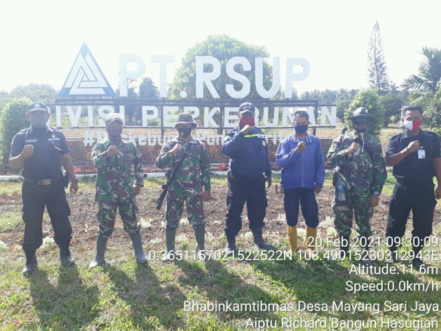 Kapolsek Pulau Burung Patroli Karlahut bersama Personil Koramil