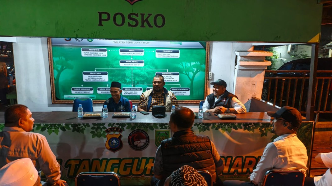 Ditresnarkoba Polda Riau Nilai Kampung Bebas Narkoba di Tembilahan dalam Rangka Hari Bhayangkara ke-80