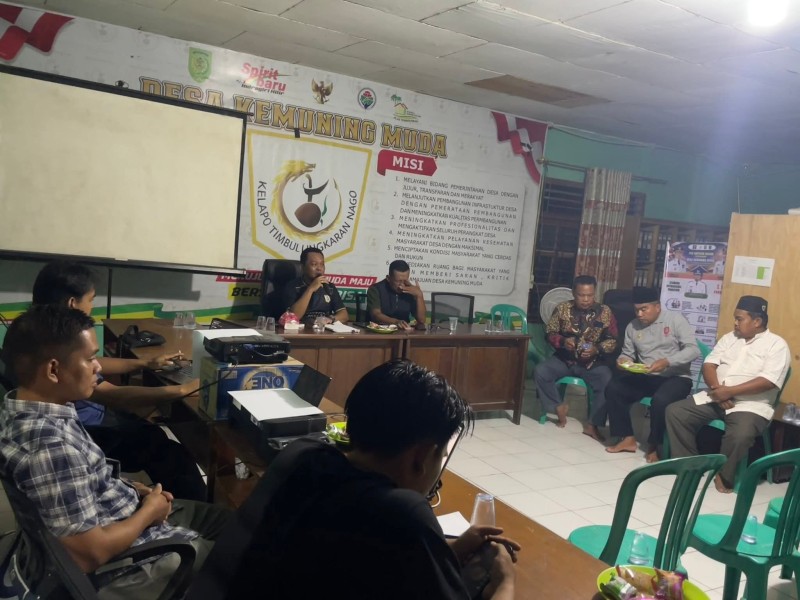 Pemdes Kemuning Muda dan Tuk Jimun Musyawarah Perbaikan Jembatan Penghubung