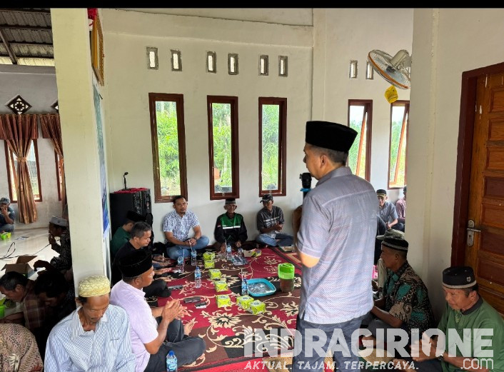 Calon Bupati Inhil DR H Ferryandi Sampaikan Pesan Damai di Desa Teluk Kiambang