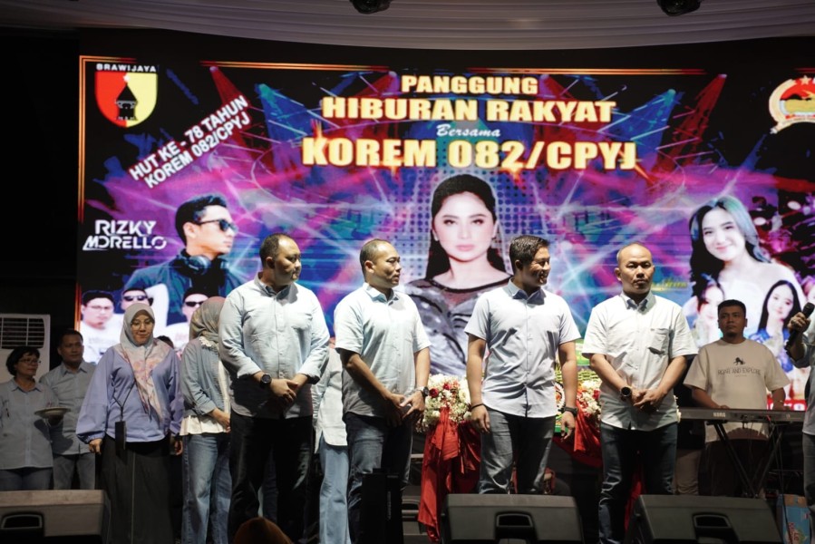 Dandim 0814/Jombang Hadiri Panggung Hiburan Rakyat HUT ke-78 Korem 082/CPYJ