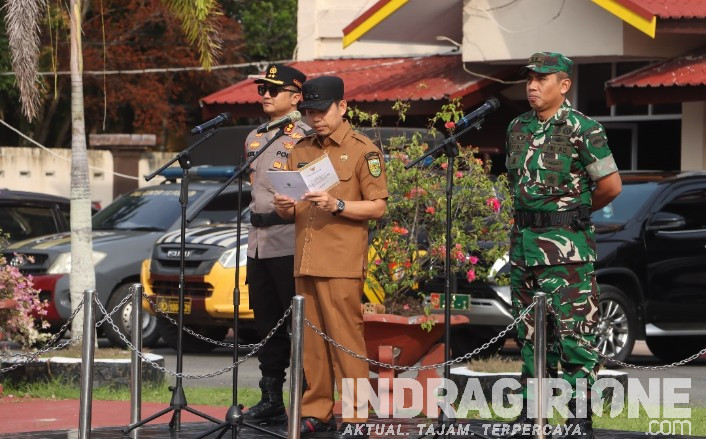 Kegiatan Apel dan Patroli 3 Pilar di Inhil, Membangun Sinergi Keamanan Pilkada 2024