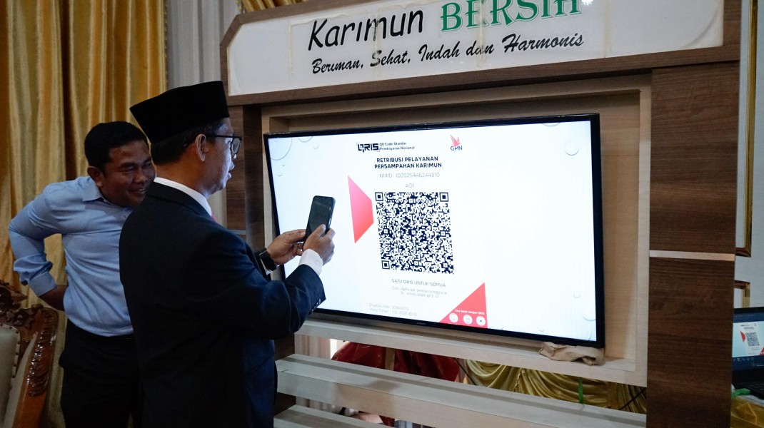 DLH Karimun Gelar Sosialisasi Pembayaran Retribusi Jasa Layanan Kebersihan Non Tunai.