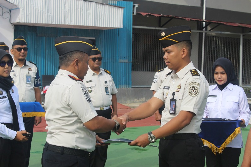 35 Pegawai Lapas Bengkalis Naik Pangkat