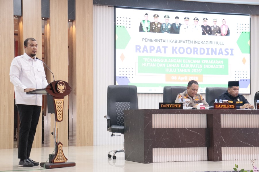 Pemkab Inhu Gelar Rakor Lintas Sektoral Hadapi Ancaman Karhutla