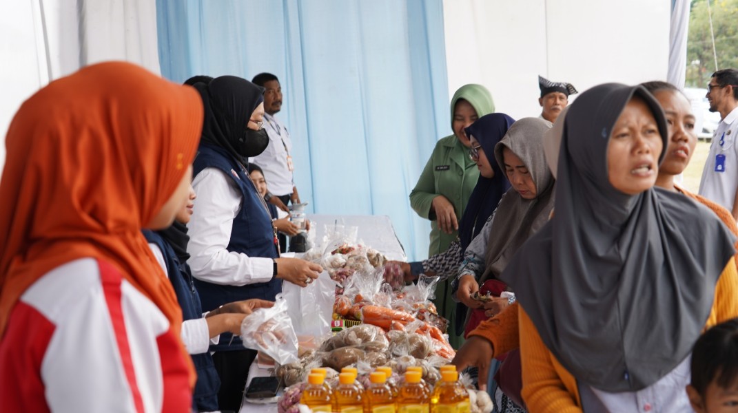 TMMD 129 Bojonegoro Hadirkan Pasar Murah Mandiri di KDKMP Desa Kesongo