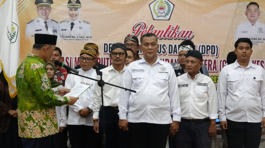 Bupati Inhil Lantik Pengurus DPD GM Pumakesuma Inhil Priode 2025 2028
