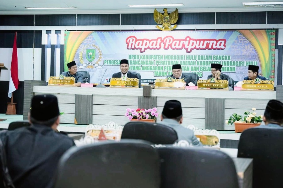 APBD Inhu Tahun 2026 sebesar Rp1,3 Triliun Disahkan
