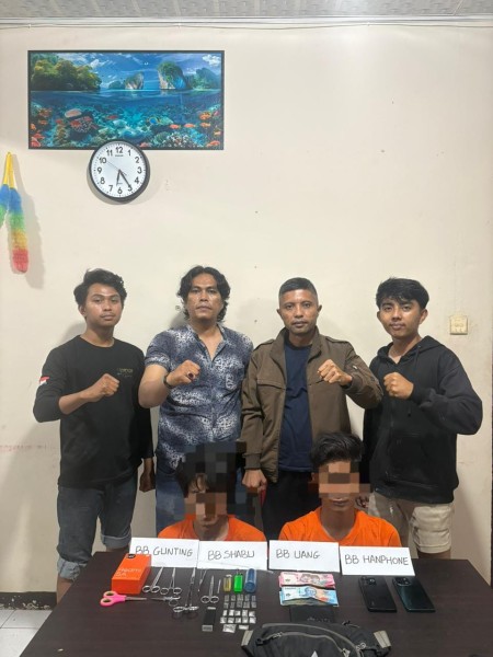 Polsek Enok Ungkap Kasus Narkotika, Dua Pengedar Shabu Diamankan