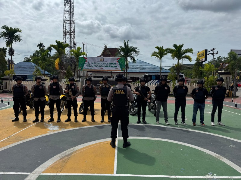 Tim Raga Polres Inhil Gelar Patroli Skala Besar Antisipasi Premanisme Dan Geng Motor