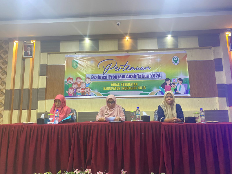 Dinkes Inhil Laksanakan Pertemuan Evaluasi Program Anak    
