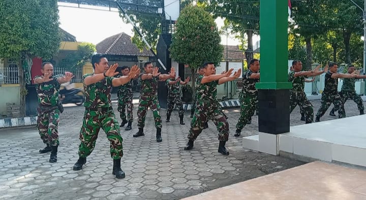 Koramil Jombang Gelar Latihan Pencak Silat Militer, Tingkatkan Kemampuan Bela Diri Prajurit