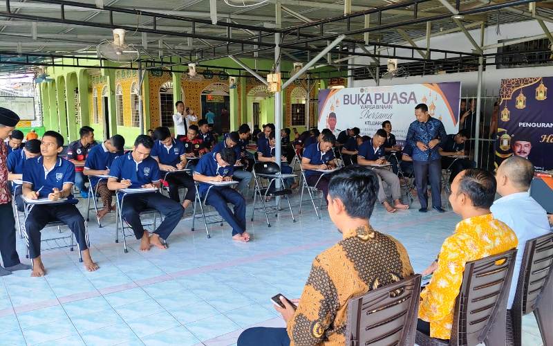 Kolaborasi dengan PKBM Al Bantani, 32 WB Lapas Bengkalis Ikut Sekolah Paket