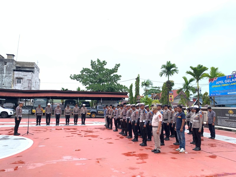 Pengecekan Personel Operasi Zebra Lancang Kuning 2025, 75 Personel Hadir dalam Apel Persiapan