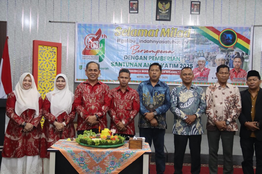 Bupati Inhil H. Herman  Hadiri Milad Ke 4 GELIBU