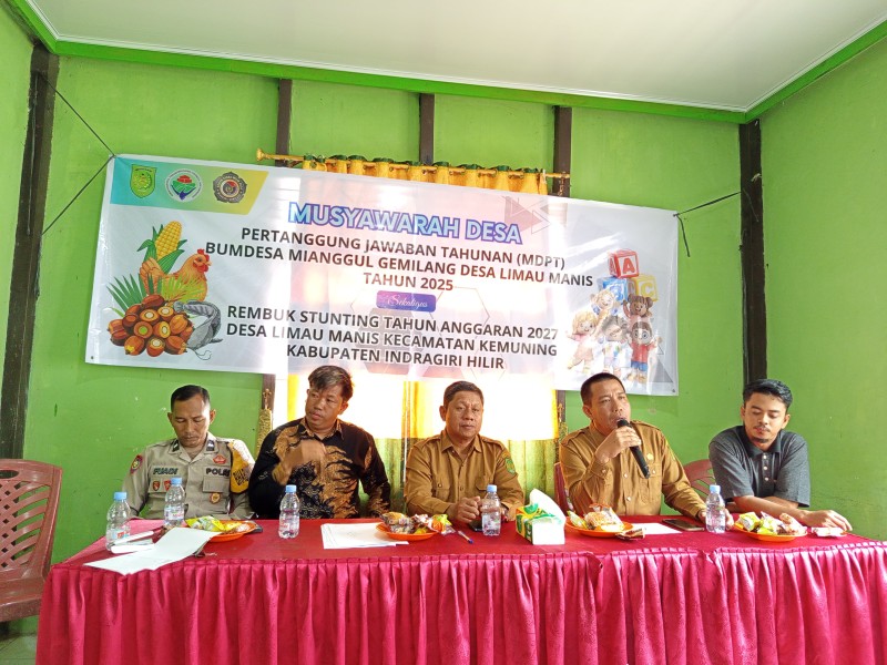 Pemdes Limau Manis Gelar Musrembang, MDPT Bumdes dan Rembug Stunting