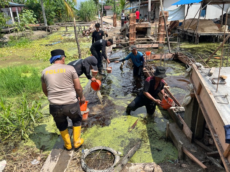 Pembangunan Jembatan Merah Putih Presisi Tahap II di Batang Tuaka Capai 40 Persen