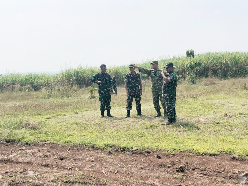 Dandim 0814/Jombang Tinjau Penyiapan Lokasi Yonif Teritorial Pembangunan
