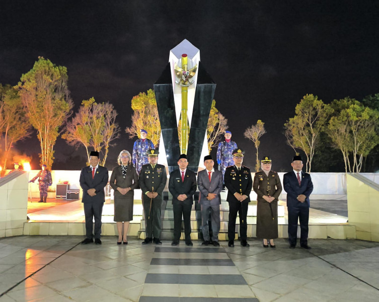 Jelang Peringatan HUT Ke-79 Proklamasi Kemerdekaan Republik Indonesia Tahun 2024, Forkopimda Inhil Gelar Apel Kehormatan dan Renungan Suci di Taman Makam Pahlawan