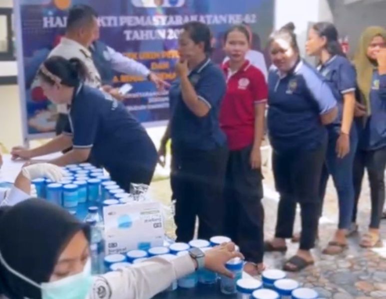BNNK Tes Urine Petugas dan Warga Binaan Lapas Bengkalis